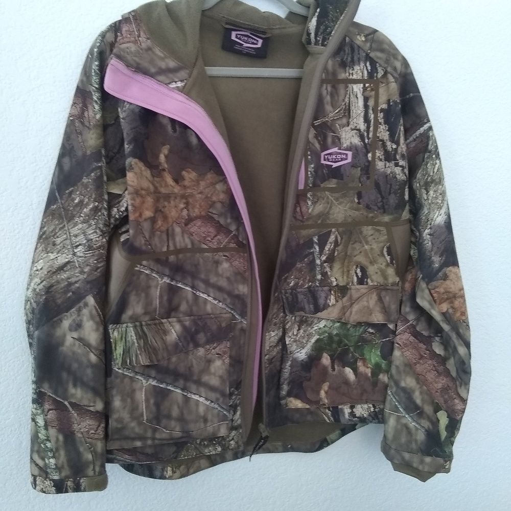 Camo lined rain coat